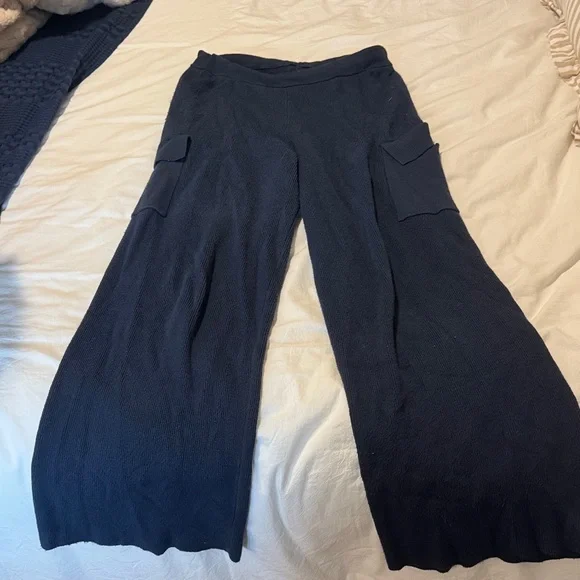 Navy Knit Top and Pants Set - Picture 4 of 5